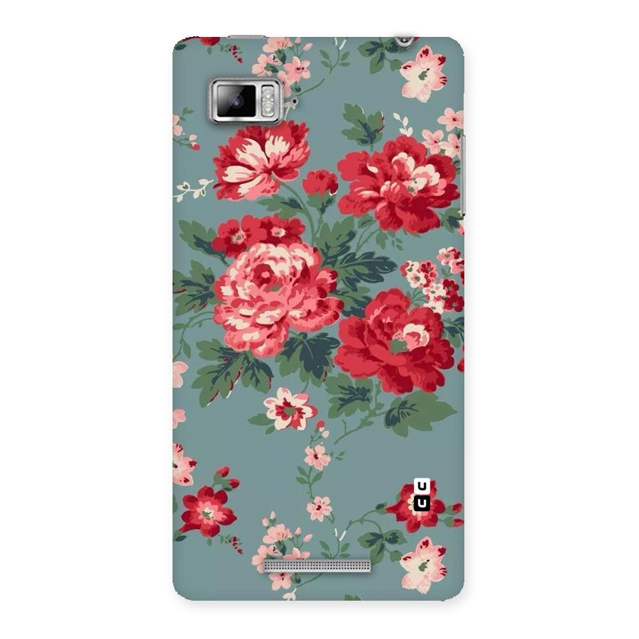 Aesthetic Floral Red Back Case for Lenovo Vibe Z K910