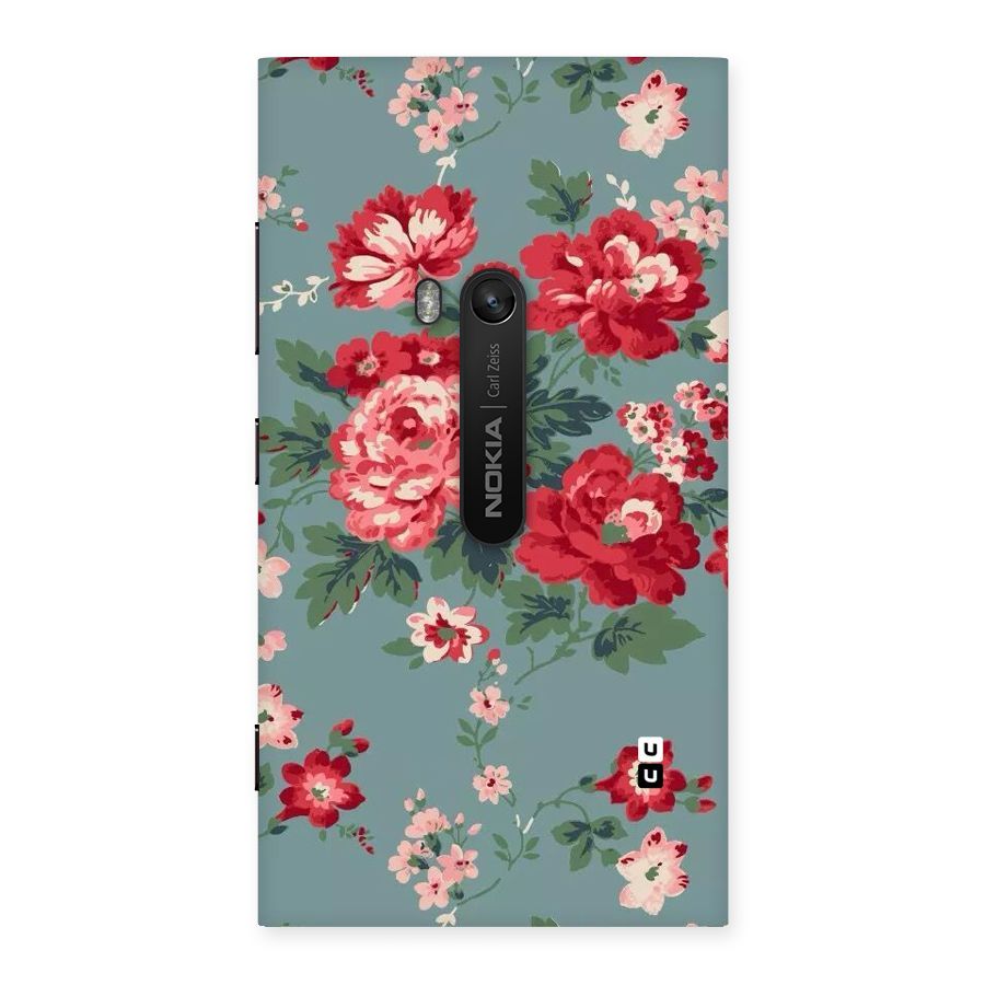 Aesthetic Floral Red Back Case for Lumia 920