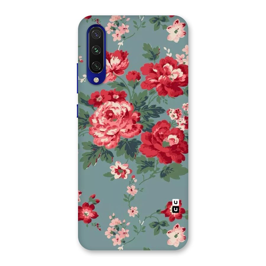 Aesthetic Floral Red Back Case for Mi A3