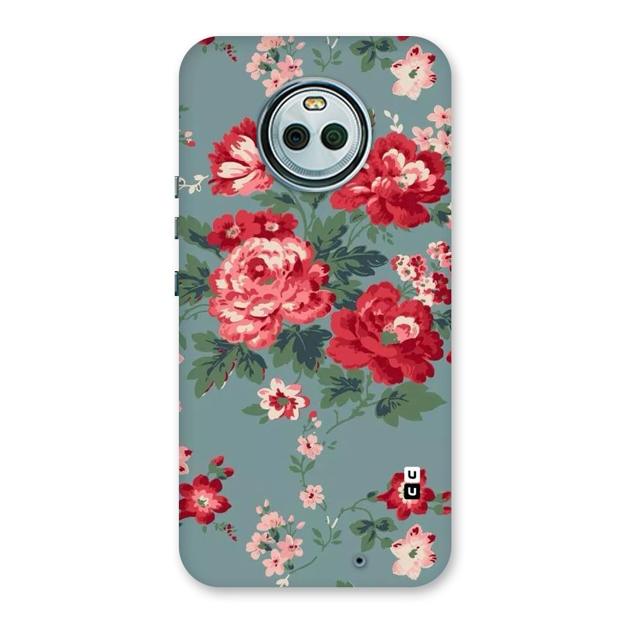 Aesthetic Floral Red Back Case for Moto X4