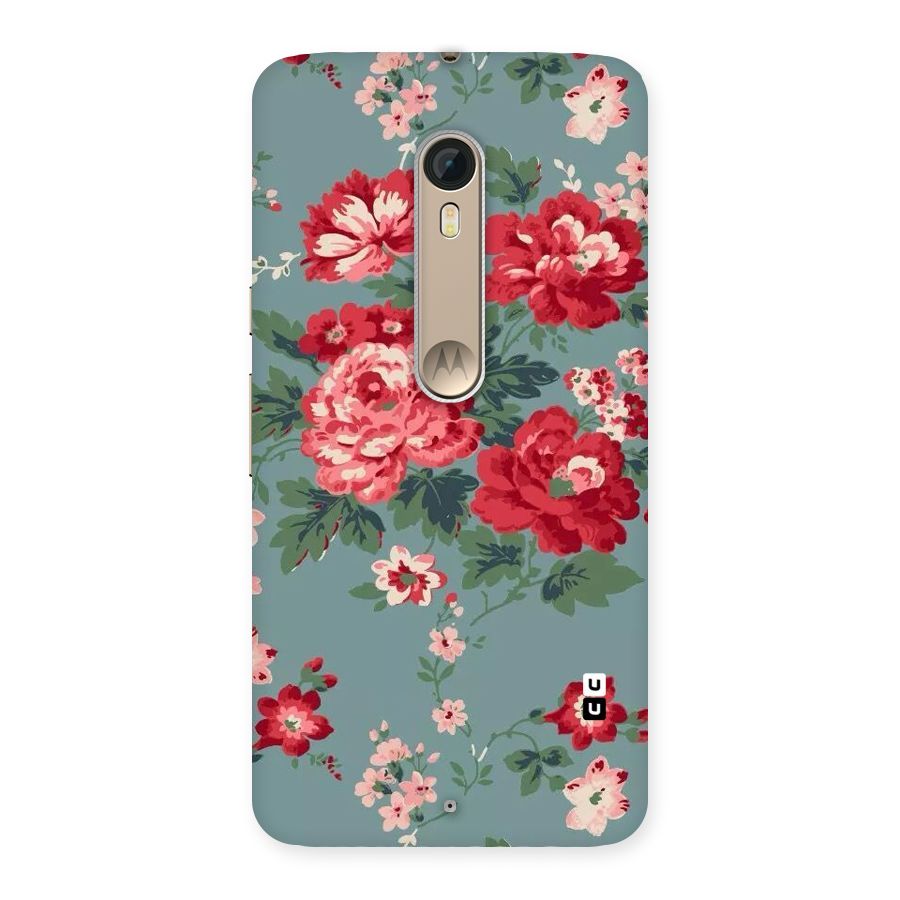 Aesthetic Floral Red Back Case for Motorola Moto X Style