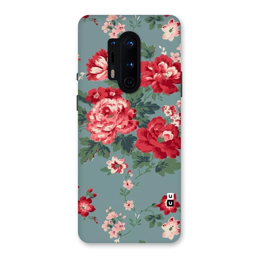 Aesthetic Floral Red Back Case for OnePlus 8 Pro