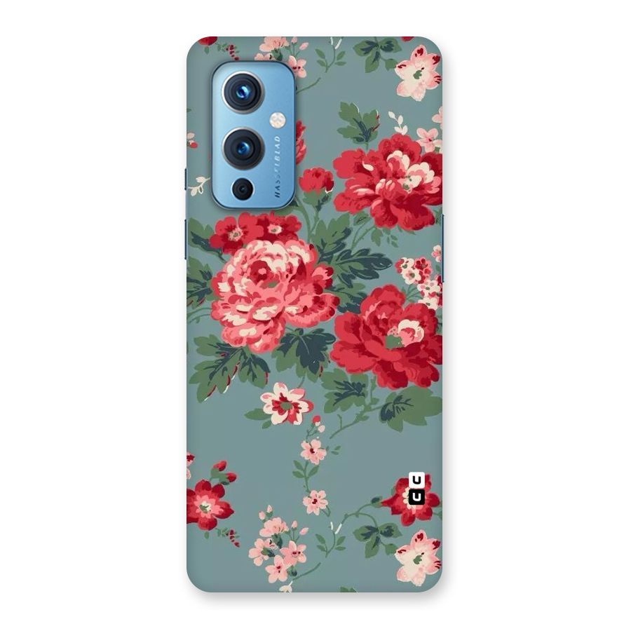 Aesthetic Floral Red Back Case for OnePlus 9