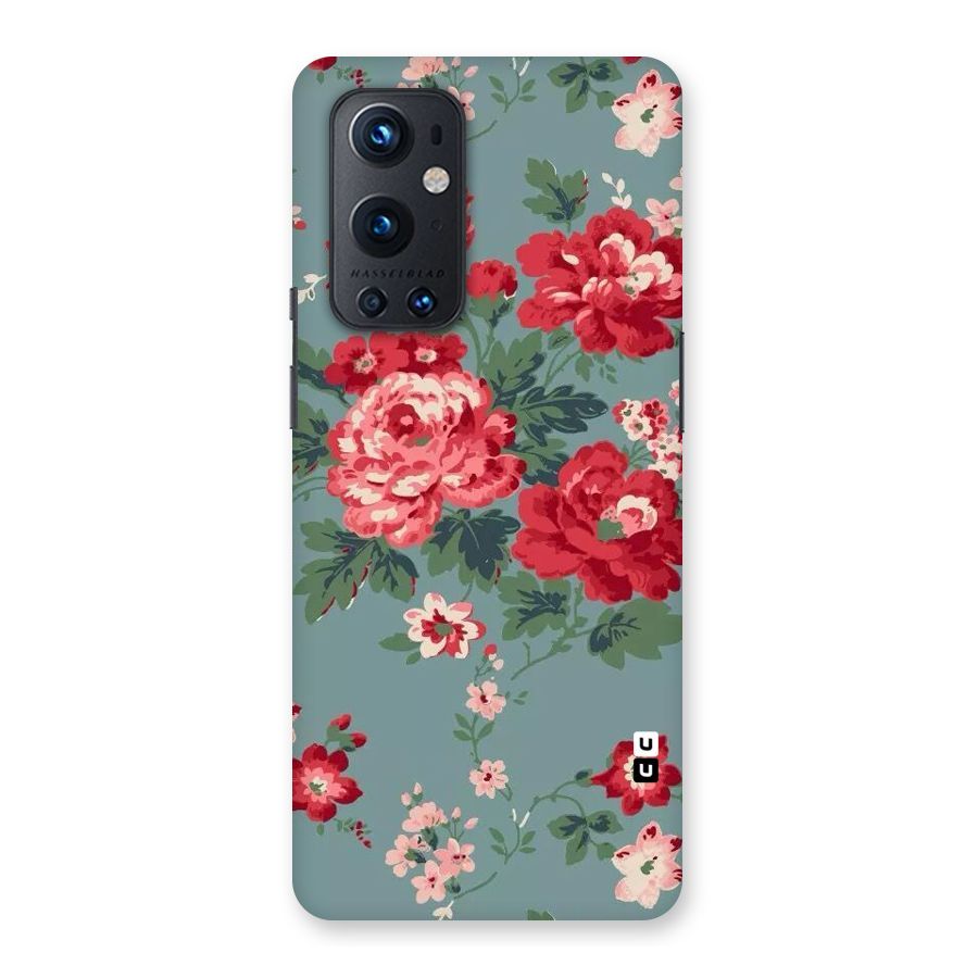 Aesthetic Floral Red Back Case for OnePlus 9 Pro