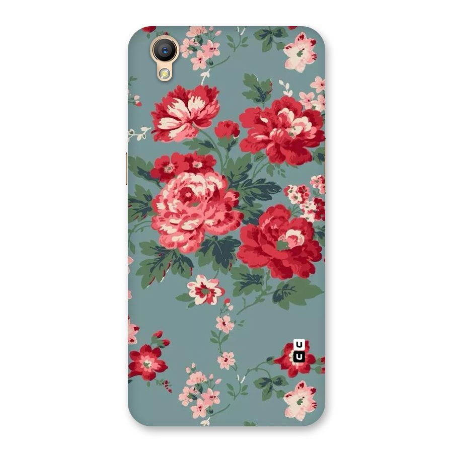 Aesthetic Floral Red Back Case for Oppo A37