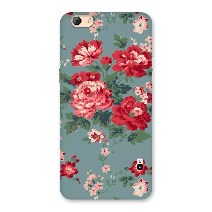 Aesthetic Floral Red Back Case for Oppo F3 Plus