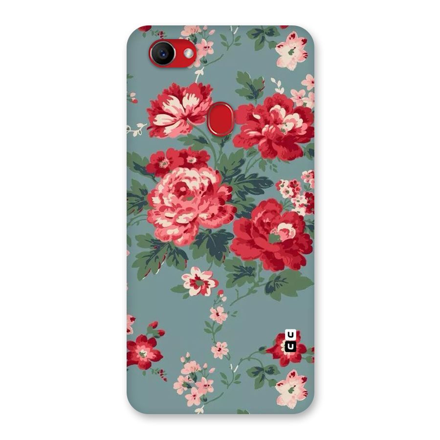 Aesthetic Floral Red Back Case for Oppo F7