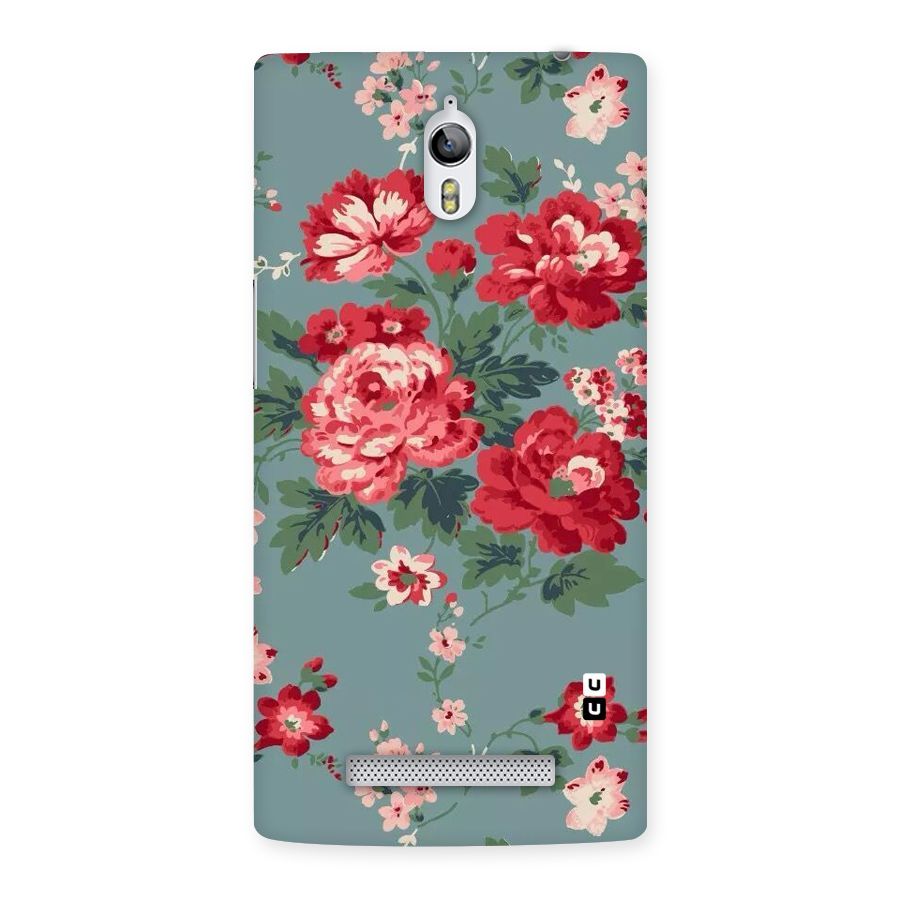Aesthetic Floral Red Back Case for Oppo Find 7