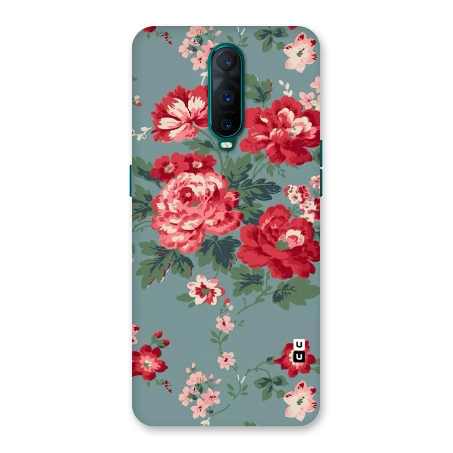 Aesthetic Floral Red Back Case for Oppo R17 Pro