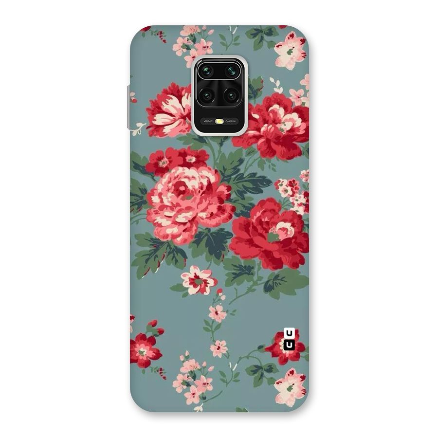 Aesthetic Floral Red Back Case for Poco M2 Pro