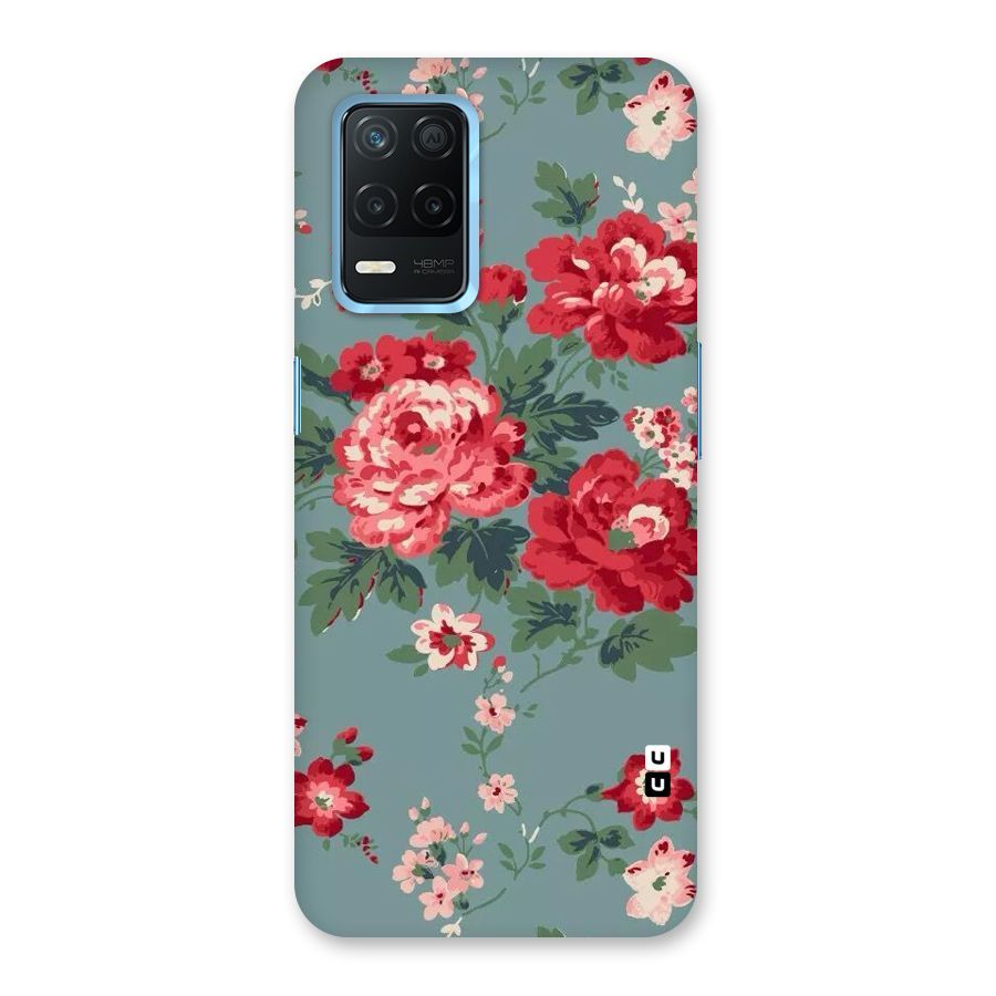 Aesthetic Floral Red Back Case for Realme 8 5G