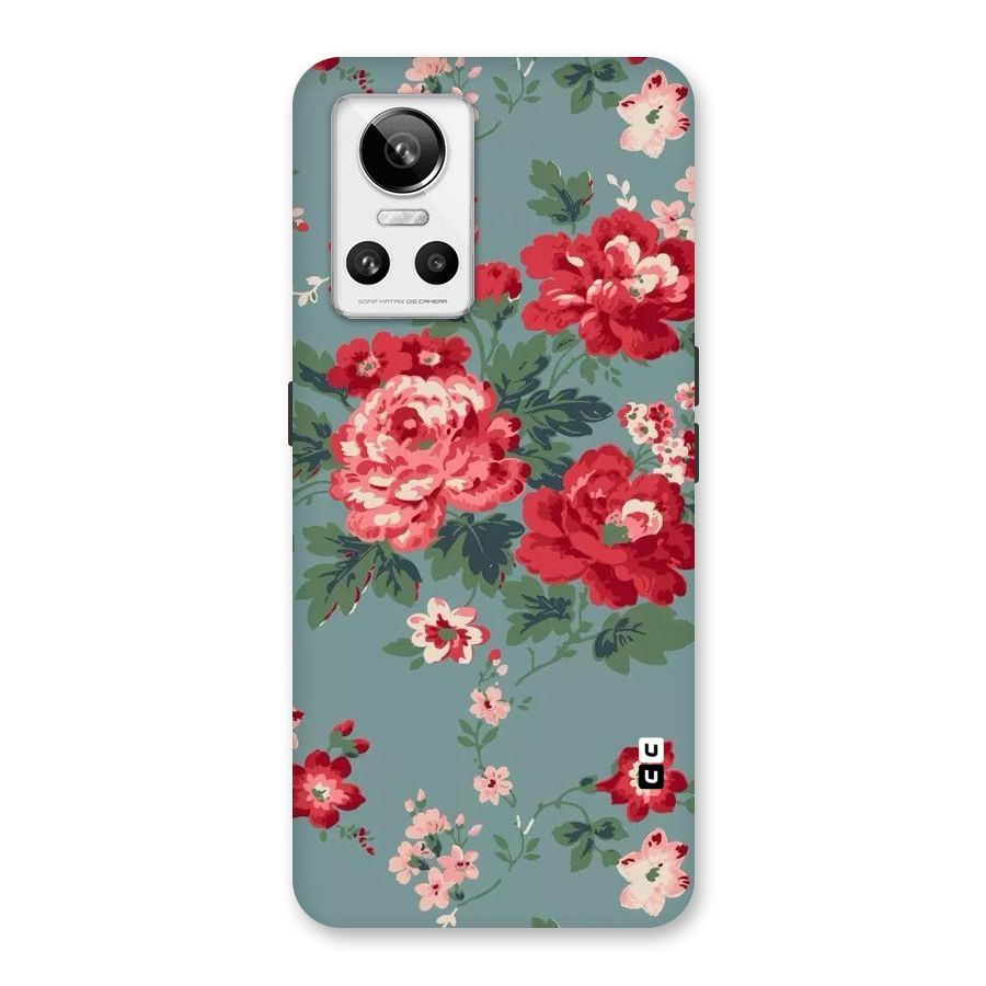 Aesthetic Floral Red Back Case for Realme GT Neo 3