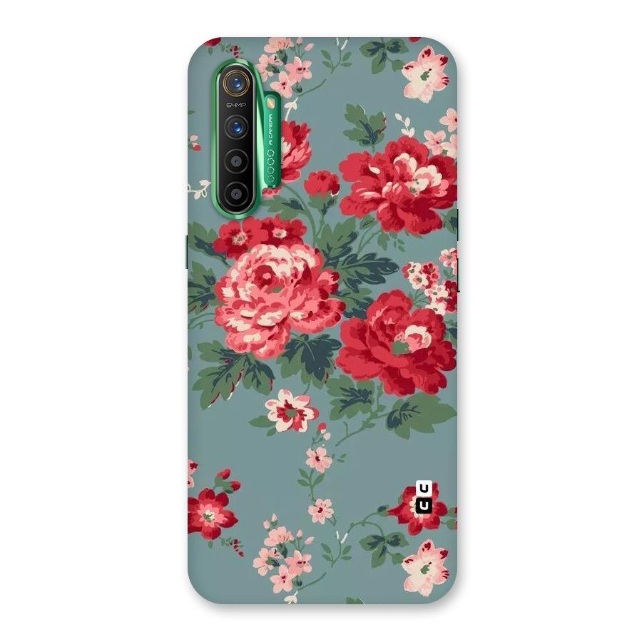 Aesthetic Floral Red Back Case for Realme X2