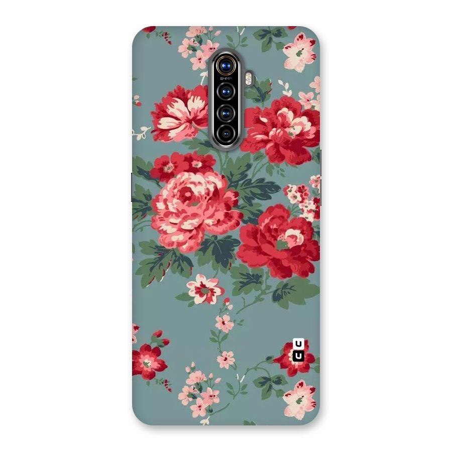 Aesthetic Floral Red Back Case for Realme X2 Pro