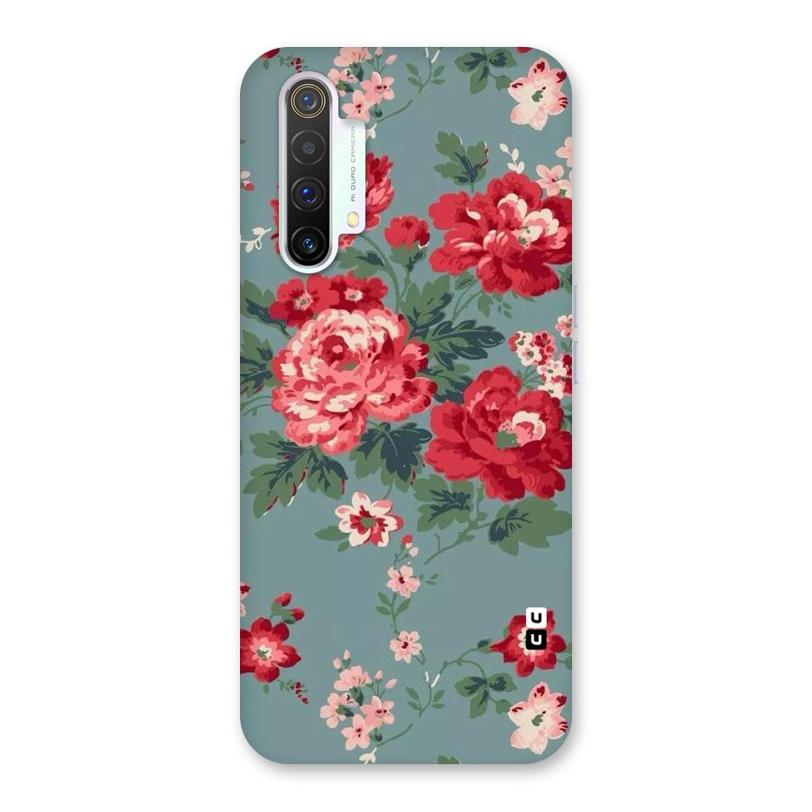 Aesthetic Floral Red Back Case for Realme X3 SuperZoom