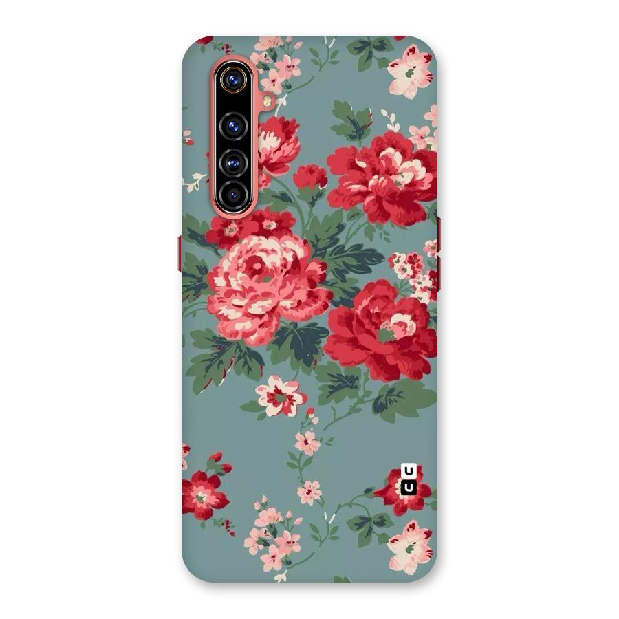 Aesthetic Floral Red Back Case for Realme X50 Pro