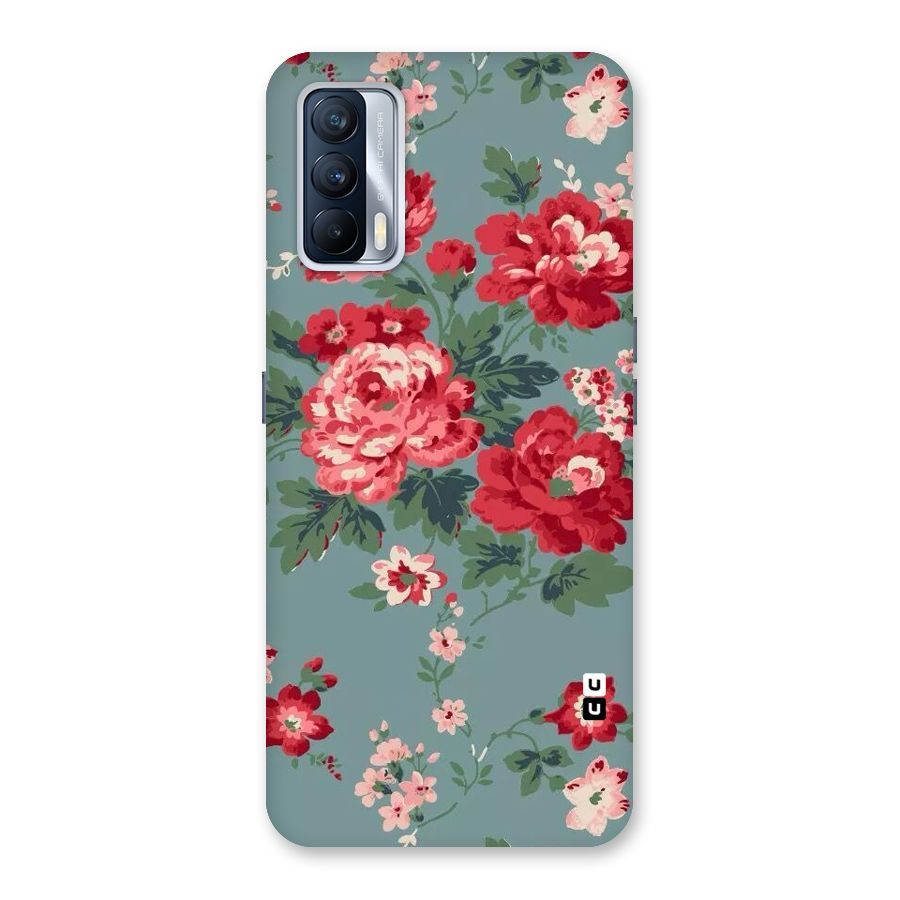 Aesthetic Floral Red Back Case for Realme X7