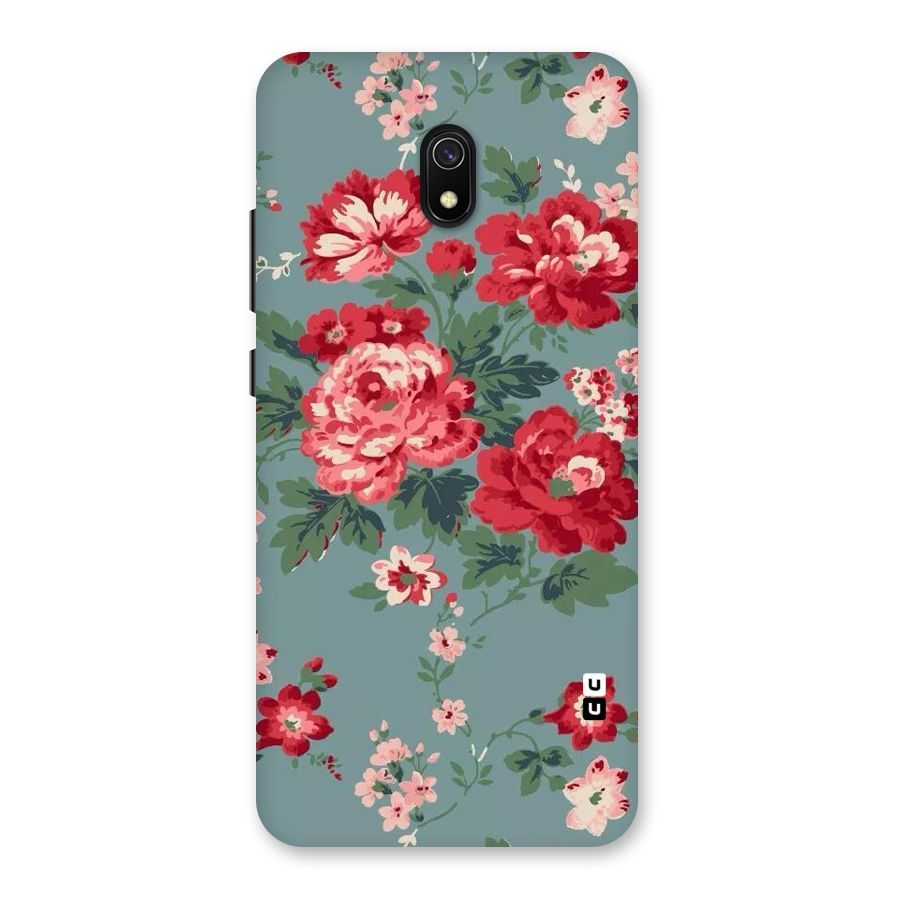 Aesthetic Floral Red Back Case for Redmi 8A