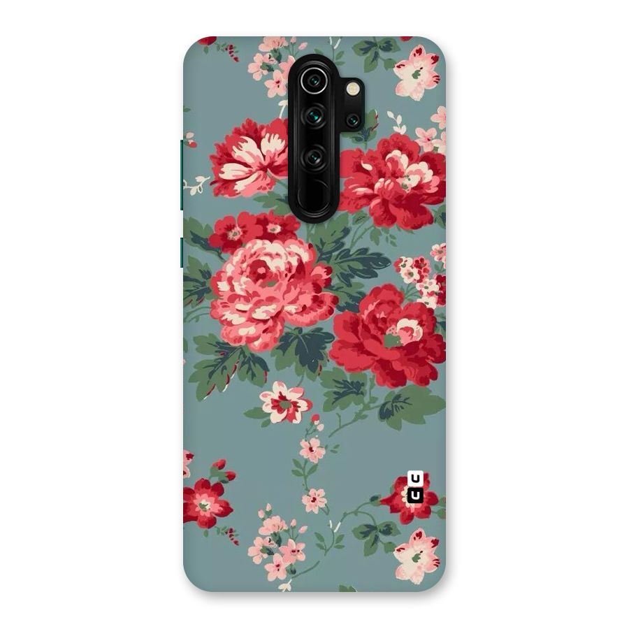 Aesthetic Floral Red Back Case for Redmi Note 8 Pro
