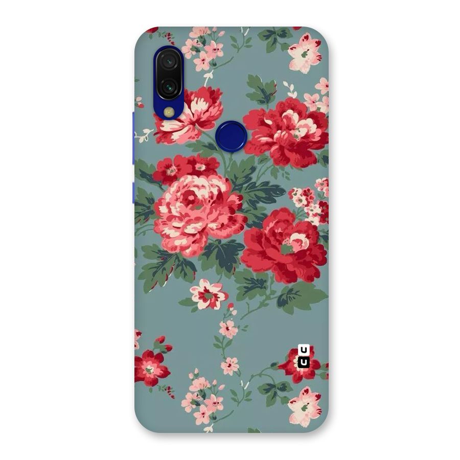 Aesthetic Floral Red Back Case for Redmi Y3