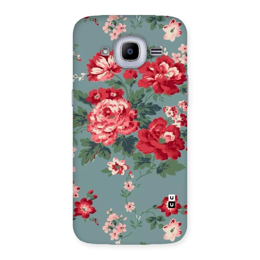 Aesthetic Floral Red Back Case for Samsung Galaxy J2 2016