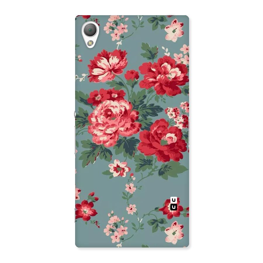 Aesthetic Floral Red Back Case for Sony Xperia Z3
