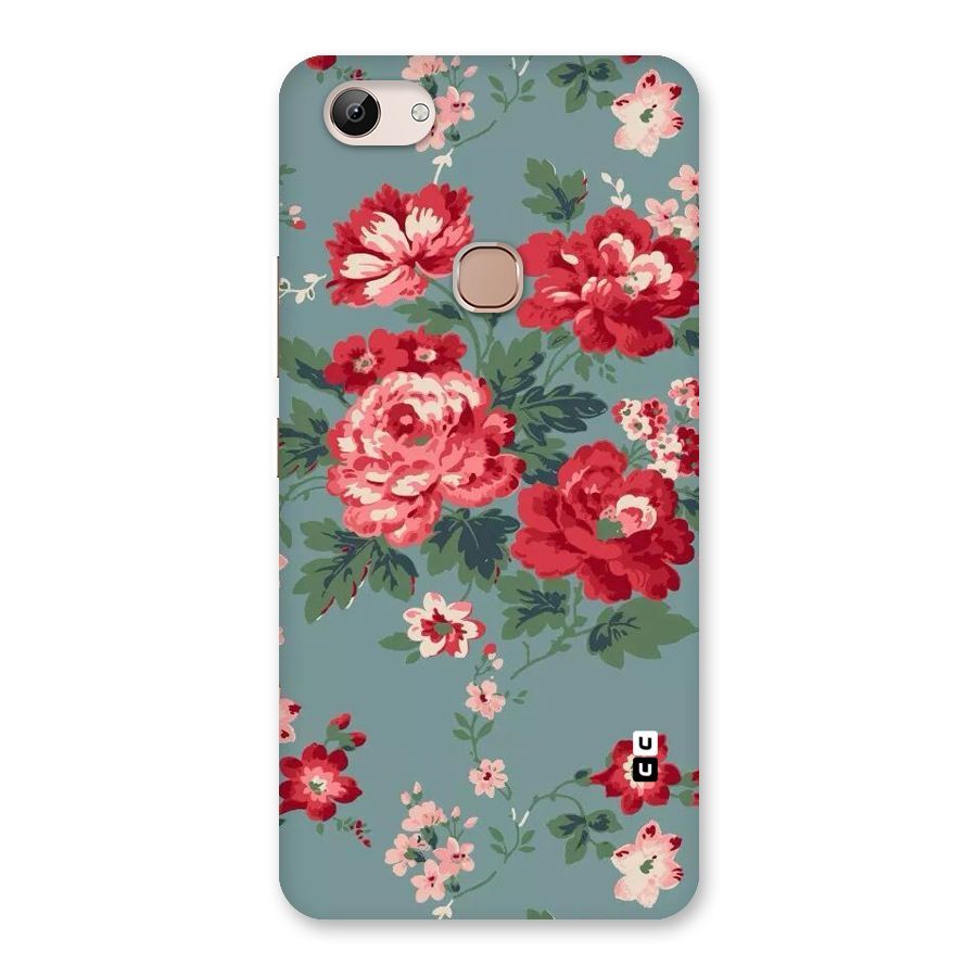 Aesthetic Floral Red Back Case for Vivo Y83