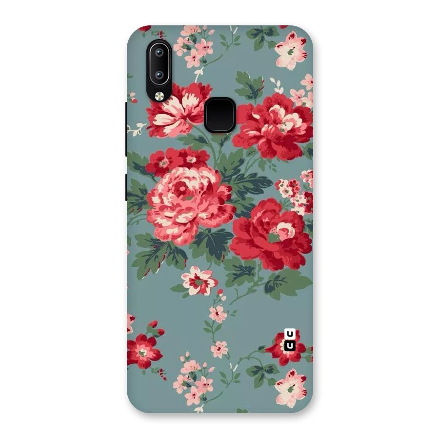 Aesthetic Floral Red Back Case for Vivo Y93