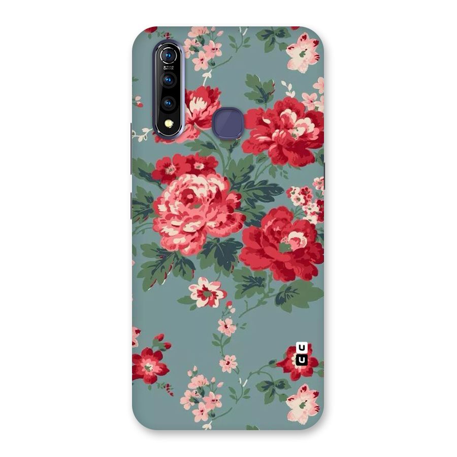 Aesthetic Floral Red Back Case for Vivo Z1 Pro