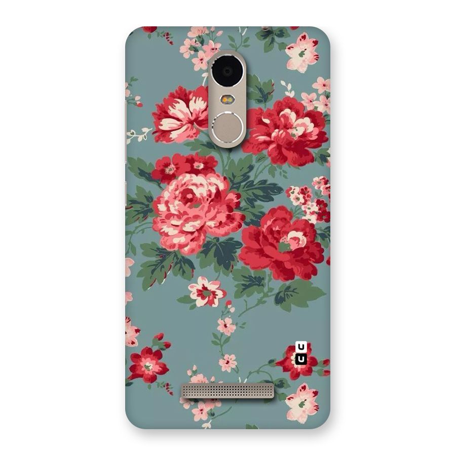 Aesthetic Floral Red Back Case for Xiaomi Redmi Note 3