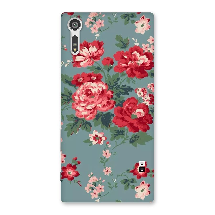 Aesthetic Floral Red Back Case for Xperia XZ