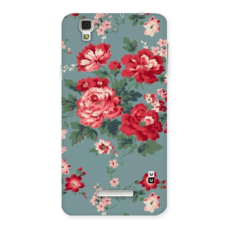 Aesthetic Floral Red Back Case for YU Yureka Plus