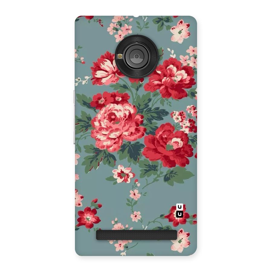 Aesthetic Floral Red Back Case for Yu Yunique