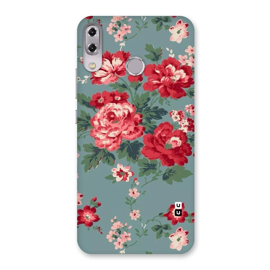 Aesthetic Floral Red Back Case for Zenfone 5Z