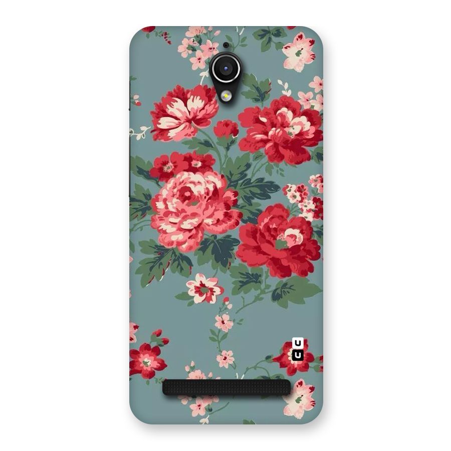 Aesthetic Floral Red Back Case for Zenfone Go