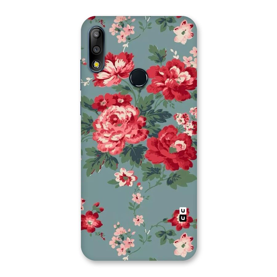 Aesthetic Floral Red Back Case for Zenfone Max Pro M2