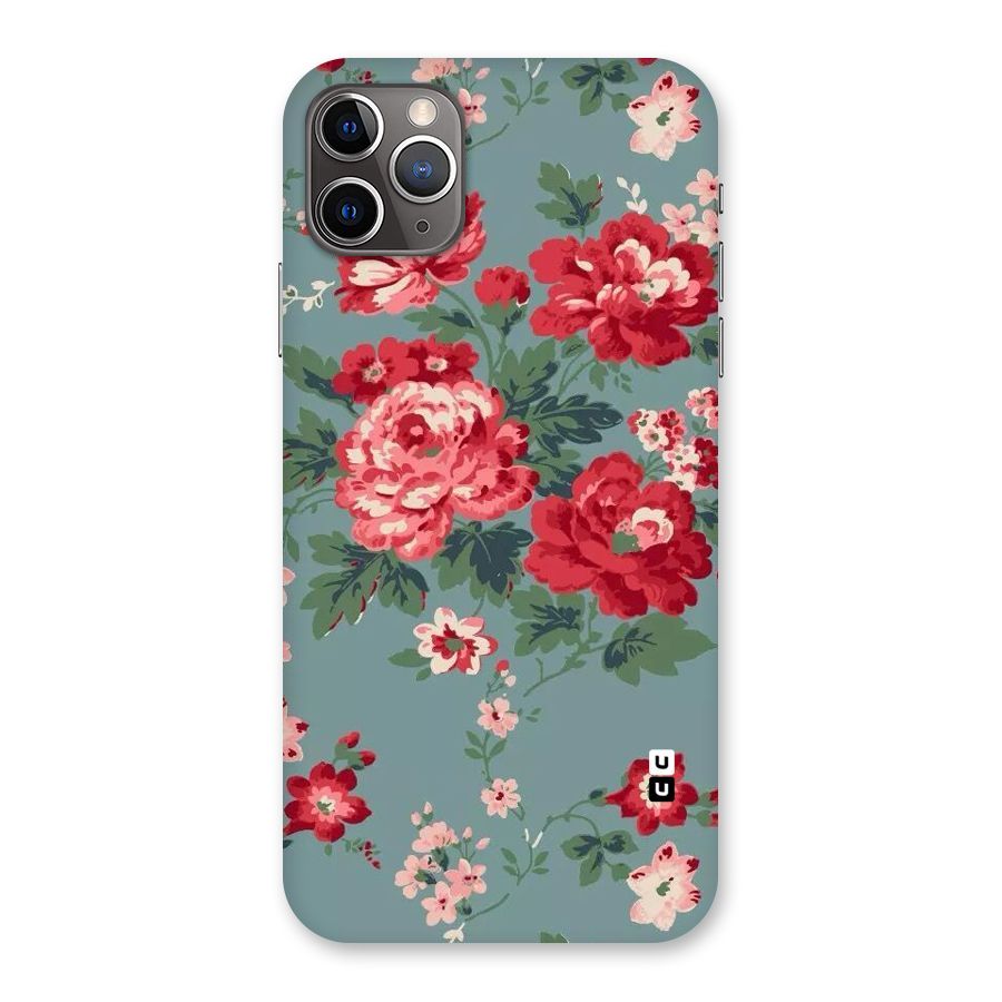 Aesthetic Floral Red Back Case for iPhone 11 Pro Max