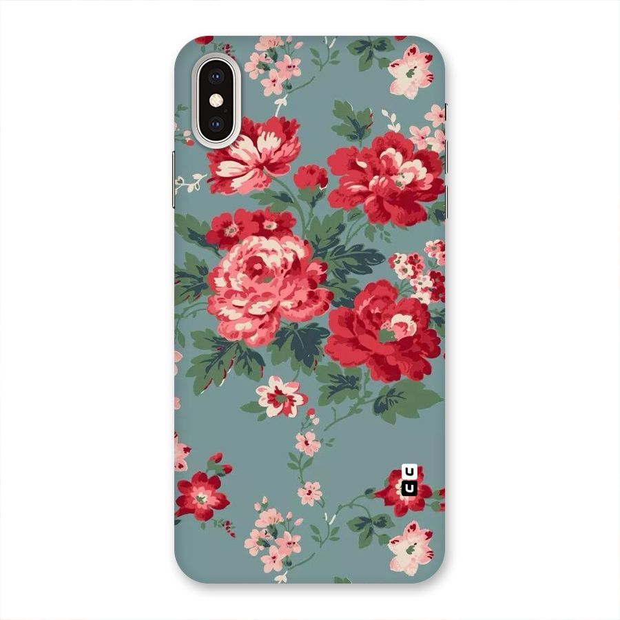 Aesthetic Floral Red Back Case for iPhone XS Max