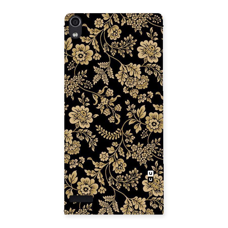 Aesthetic Golden Design Back Case for Ascend P6