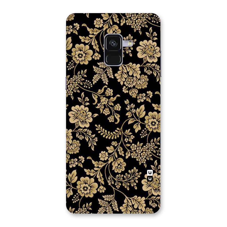 Aesthetic Golden Design Back Case for Galaxy A8 Plus
