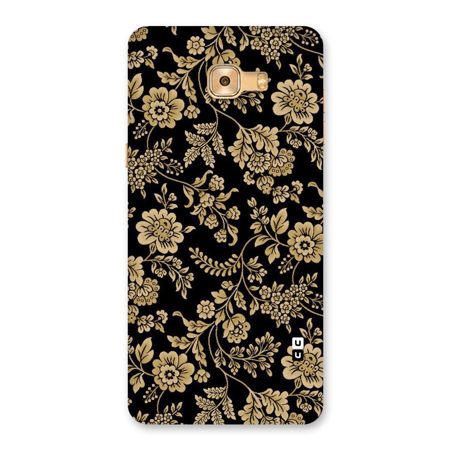 Aesthetic Golden Design Back Case for Galaxy C9 Pro