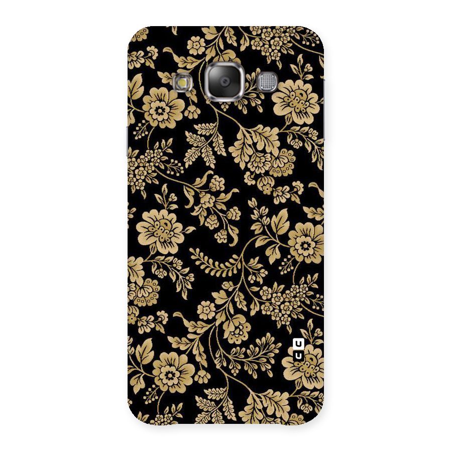 Aesthetic Golden Design Back Case for Galaxy E7