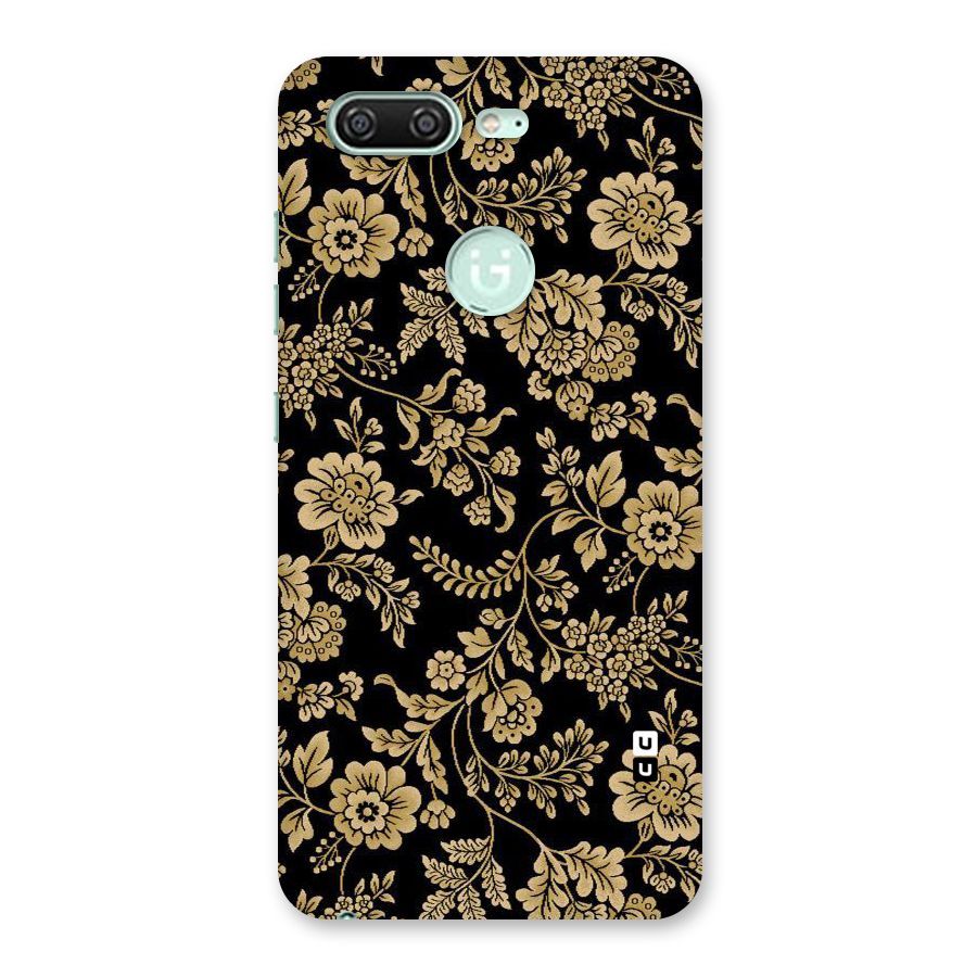 Aesthetic Golden Design Back Case for Gionee S10