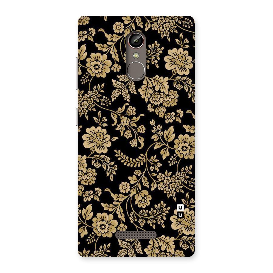 Aesthetic Golden Design Back Case for Gionee S6s