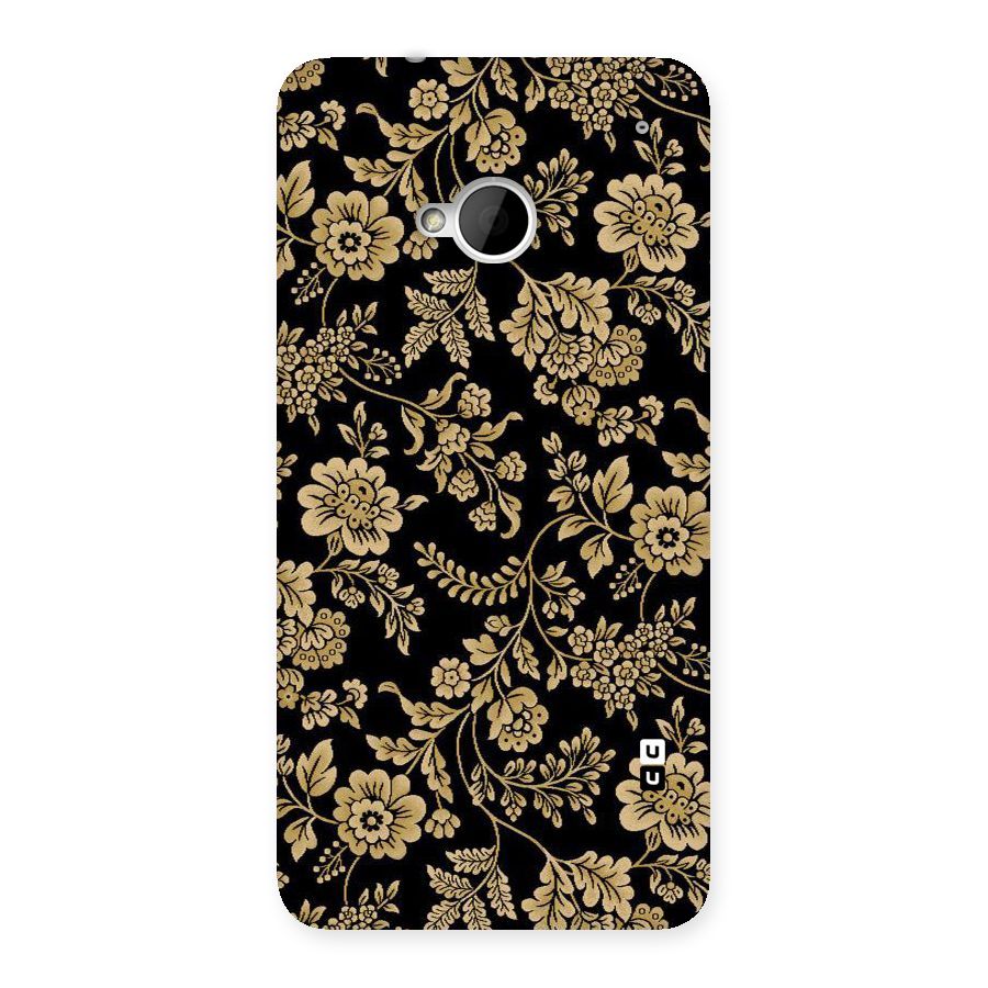 Aesthetic Golden Design Back Case for HTC One M7
