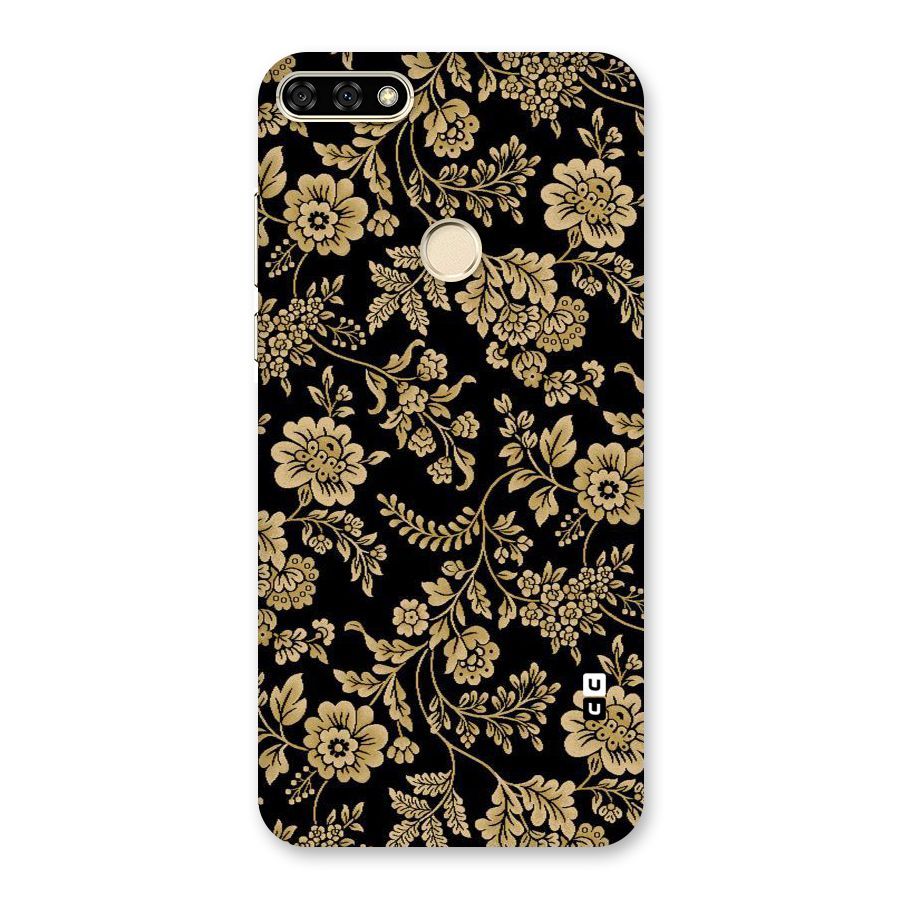 Aesthetic Golden Design Back Case for Honor 7A
