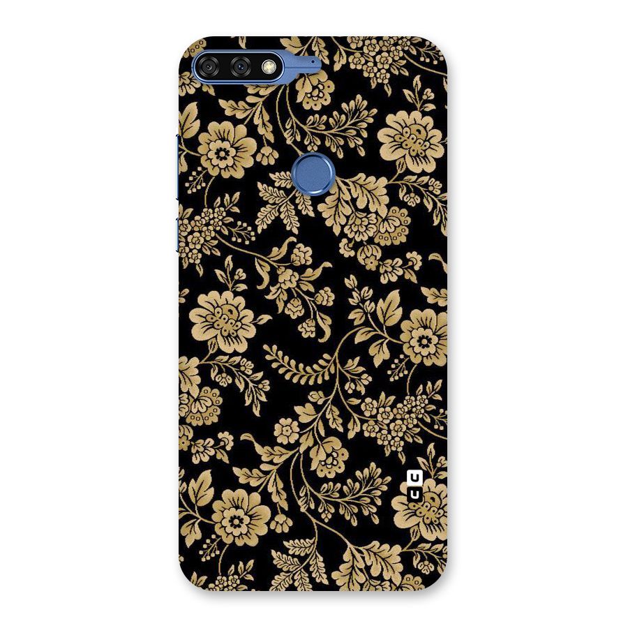 Aesthetic Golden Design Back Case for Honor 7C