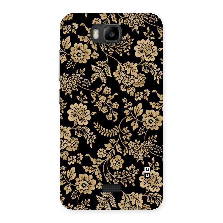 Aesthetic Golden Design Back Case for Honor Bee