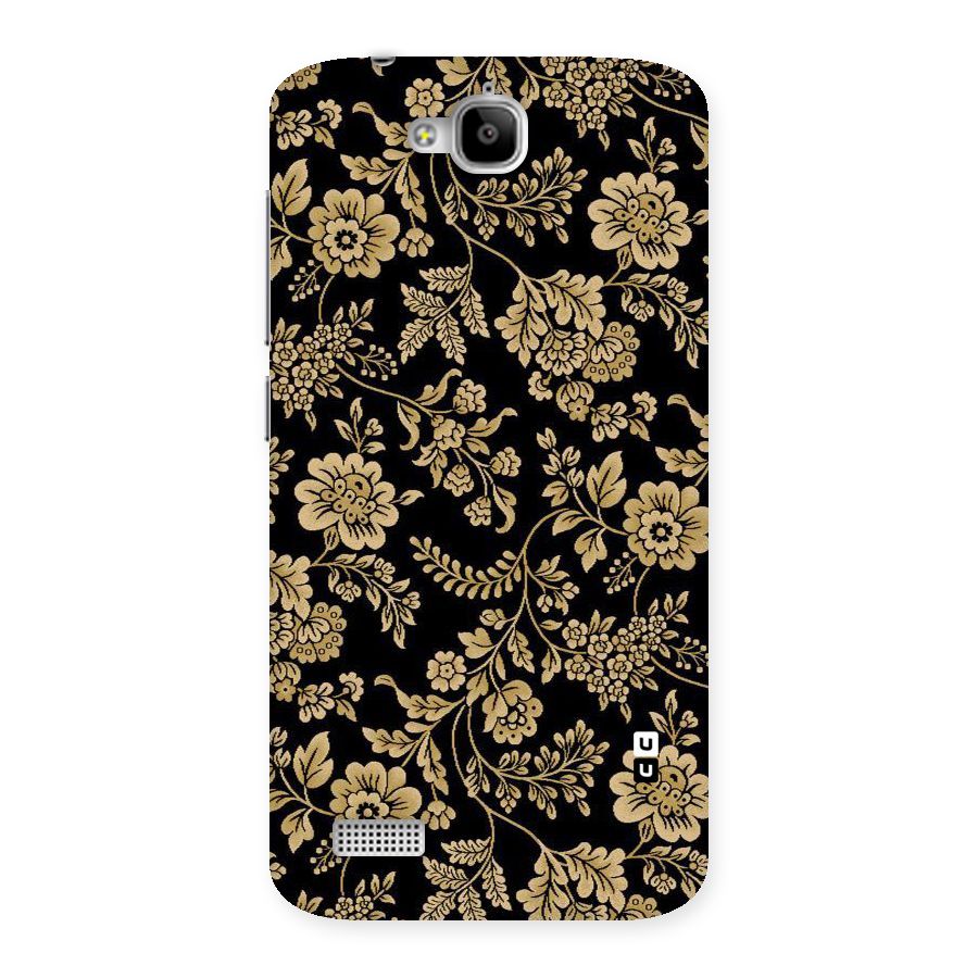 Aesthetic Golden Design Back Case for Honor Holly