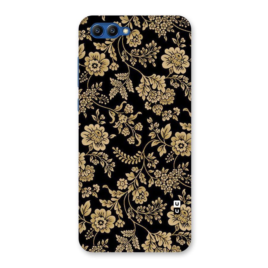 Aesthetic Golden Design Back Case for Honor View 10